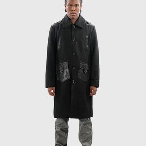 The Hideout Black Wool Coat